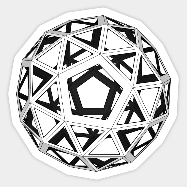 gmtrx lawal skeletal snub dodecahedron Sticker by Seni Lawal